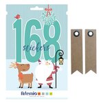 Livret 168 stickers Père Noël My little Christmas + 20 étiquettes kraft Fanion