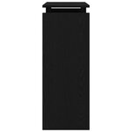 vidaXL Table console Chêne noir 80 x 30 x 80 cm Bois d'ingénierie