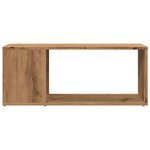 vidaXL Meuble TV chêne artisanal 80x24x32 cm bois d'ingénierie