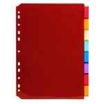 Intercalaires Pp Transparent Couleurs Avec Porte Étiquette A4 8 Positions - Couleurs Assorties - Exacompta