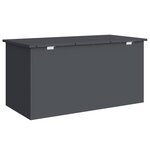 vidaXL Boîte de Rangement Extérieure Anthracite 100 x 50.5 x 50 cm