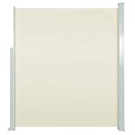 vidaXL Auvent latéral rétractable 160 x 500 cm Crème