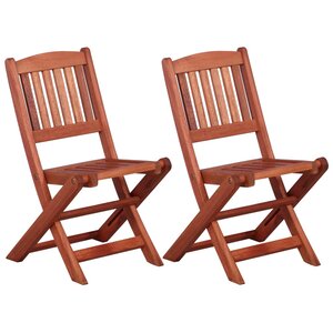 vidaXL Chaises à manger pour enfants lot de 2 Bois d'eucalyptus