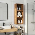 vidaXL Armoire murale de salle de bain Bois ancien 20 x 10 x 50 cm