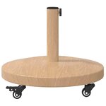 vidaXL Socles de parasol d'extérieur Bois clair 48 x 48 x 32.5 cm