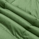 vidaXL Duvet d'hiver Matelassé Vert 220 x 240 cm Microfibre