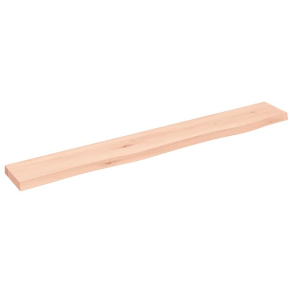 vidaXL Étagère murale 80x10x2 cm bois de chêne massif non traité