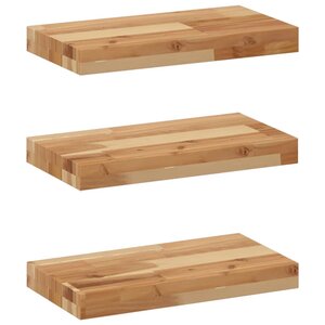 vidaXL Étagères flottantes 3 Pièces 60x20x4 cm acacia massif à l'huile