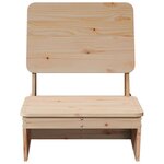 vidaXL Chaises de jardin lot de 2 60x64x70 5 cm bois massif de pin