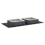 vidaXL Tapis de piscine Noir 999 x 500 x 0 1 cm Tissu non tissé