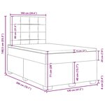 vidaXL Sommier à lattes de lit avec matelas Crème 120x200 cm Tissu