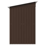 vidaXL Abri de stockage pour jardin Marron 194x121x181 cm Acier