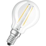 Osram ampoule led sphérique clair filament  2 5w=25 e14 chaud