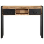 vidaXL Table console 100x35x75 cm bois de manguier massif brut