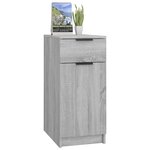 vidaXL Armoire de bureau Sonoma gris 33 5x50x75 cm Bois d'ingénierie