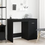 Bureau vidaXL Noir Chêne 100x50x76 cm Bois d'ingénierie