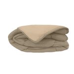 Couette chaude Microfibre Taupe & Lin 240 x 260 cm