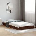 vidaXL Cadre de lit sans matelas chêne marron 100x200 cm