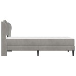 vidaXL Cadre de lit avec tête de lit Gris clair 90 x 200 cm Velours