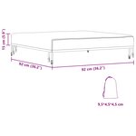 vidaXL Housse de Table 92 x 92 x 15 cm Carré Imperméable Noir