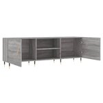 vidaXL Meuble TV sonoma gris 150x30x50 cm bois d'ingénierie