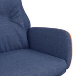vidaXL Chaise de relaxation Bleu Tissu et PVC