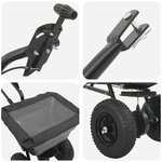 vidaXL Épandeur Noir 53 x 108 x 74 cm PVC et Acier