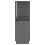 vidaXL Bibliothèque/Séparateur de pièce Gris 51x25x70 cm Pin massif
