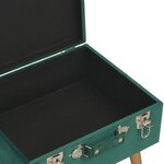 vidaXL Tabouret de rangement 40 cm Vert Velours