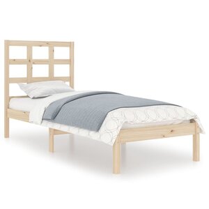 vidaXL Cadre de lit sans matelas 100x200 cm bois massif