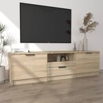 vidaXL Meuble TV Chêne Sonoma 140x35x40 cm Bois d'ingénierie