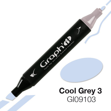 Marqueur à l'alcool Graph'it 9103 Cool Grey 3