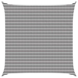 vidaXL Voile d'ombre Anthracite et blanc 6 x 6 m HDPE