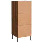 vidaXL Buffet Chêne marron 34 5x34x90 cm Bois d'ingénierie