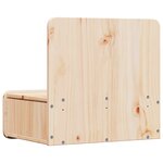 vidaXL Table de chevet Marron 44 x 32 5 x 40 cm Bois massif en pin