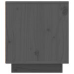 vidaXL Meuble TV Gris 110x35x40 5 cm Bois de pin massif