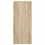 vidaXL Meuble TV mural avec lumières LED chêne sonoma 30 5x35x70 cm