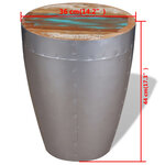 vidaXL Tabouret aviateur Bois de récupération massif