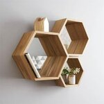 Etagères Hexagonales en bois gigognes (x3)