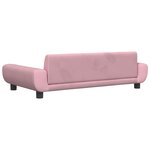 vidaXL Canapé pour enfants rose 100x54x33 cm velours