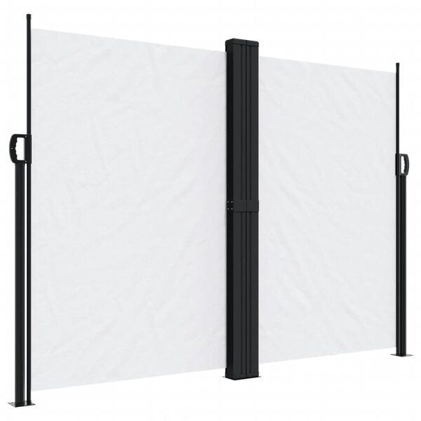 vidaXL Auvent latéral rétractable blanc 180x600 cm