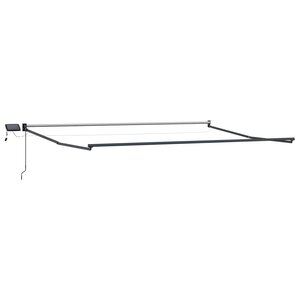 vidaXL Cadre de store rétractable électrique Anthracite 4 5 × 3 m