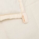 vidaXL Couverture lestée Crème clair 200x225 cm 9 kg Tissu