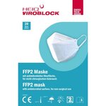 Lot de 400 Masques FFP2 antimicrobien HeiQ Viroblock