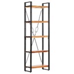 vidaXL Bibliothèque à 5 niveaux 60x30x180 cm Bois d'acacia solide