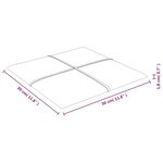 vidaXL Panneaux muraux 12 Pièces Rouge bordeaux 30x30 cm Velours 1 08 m²