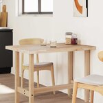 vidaXL Dessus de table rectangulaire 80x70x4 cm bois massif d'acacia
