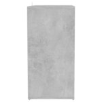 vidaXL Armoire à chaussures Gris béton 60x35x70 cm Bois d’ingénierie