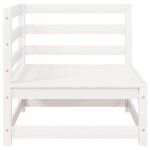 vidaXL Canapés d'angle de jardin 2 Pièces blanc bois de pin massif