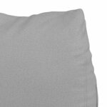 vidaXL Coussin de Dos Gris nuage 60 x 20 x 50 cm tissu